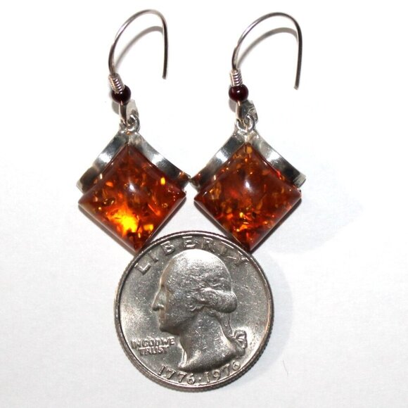 Sterling Silver Copal Earrings - Picture 2 of 5